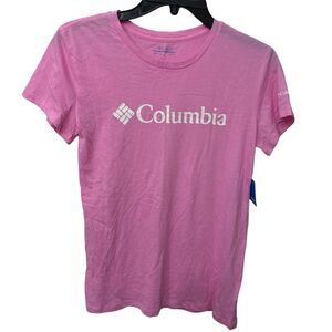 Columbia Women's Size XS Pink‎ Tee T-shirt Crewneck Lightweight